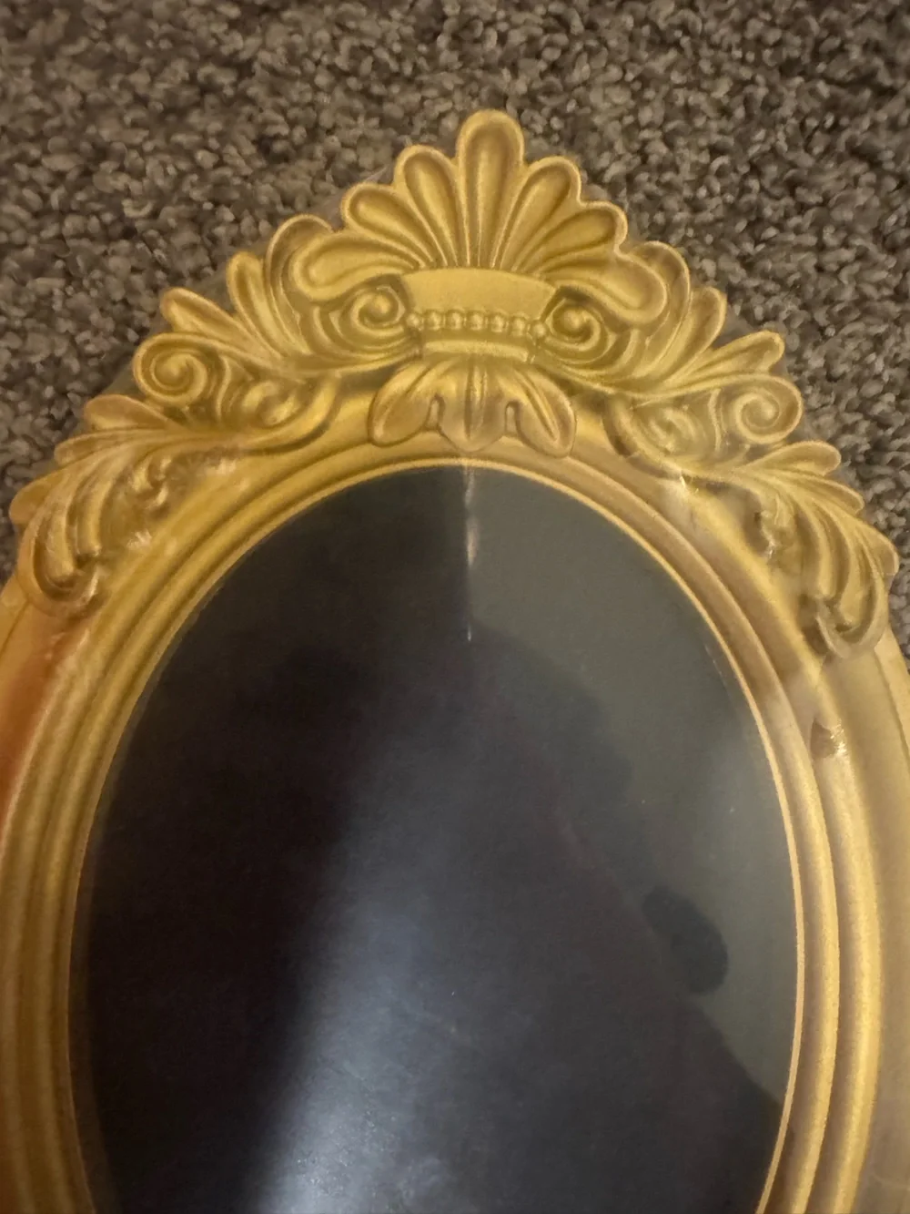 Ornate Gold Oval Stand or Hang Chalkboard Sign - Decorative Home Accent